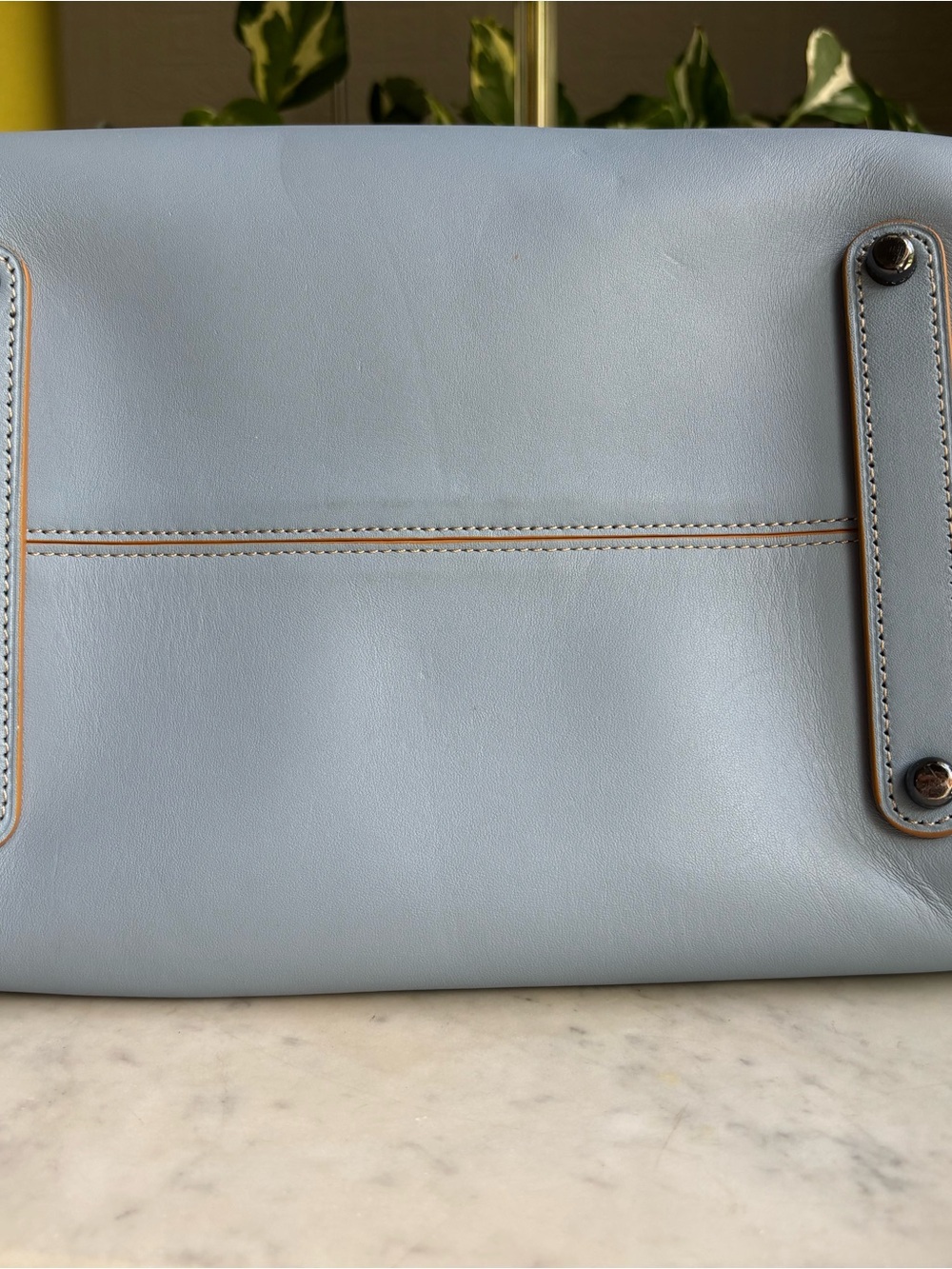 Coach Ace Satchel Cornflower Blue Leather - Picture 5 of 12